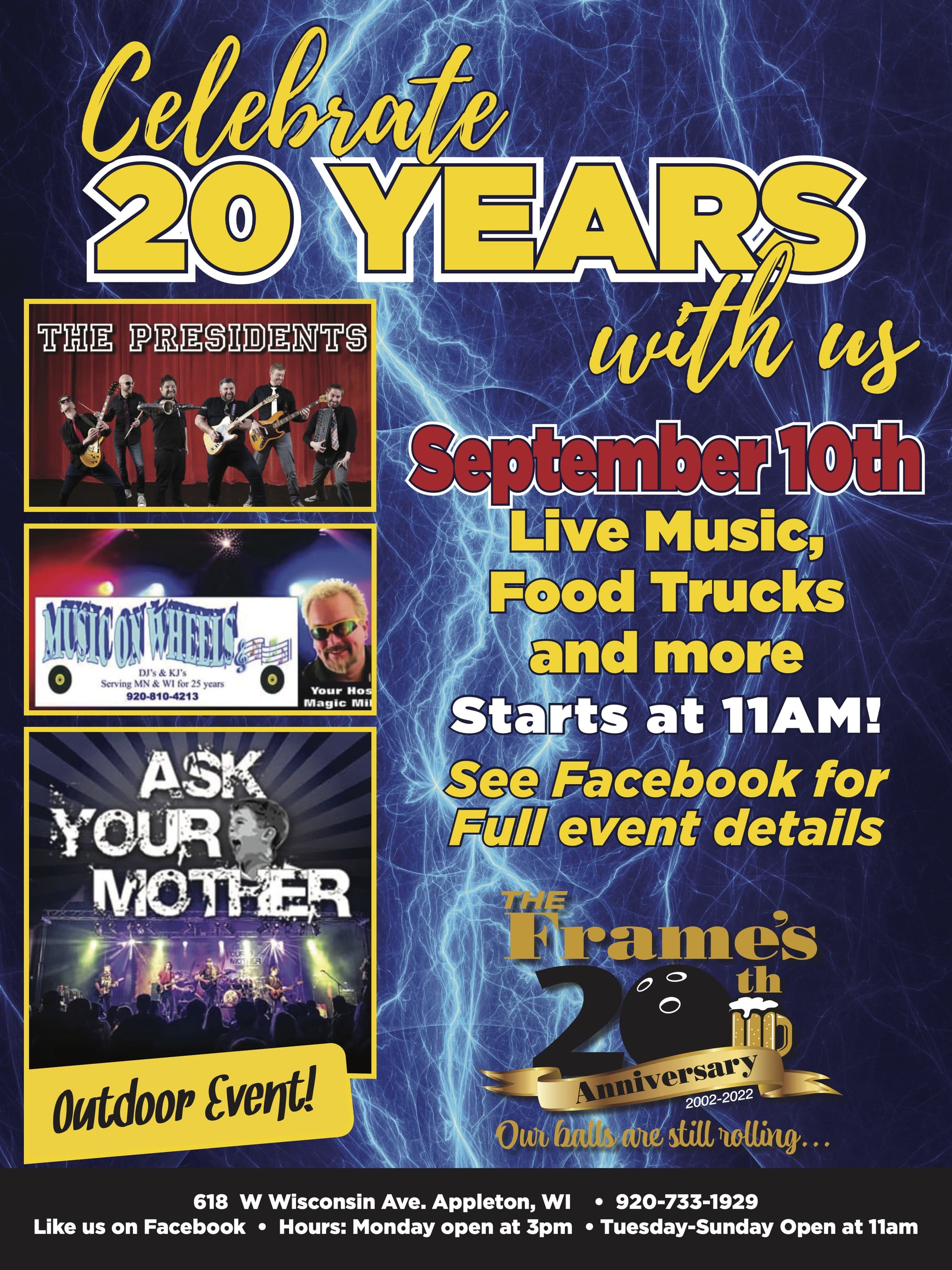 10th Frame 20 Year Celebration